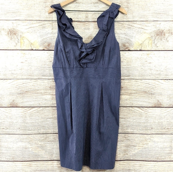 Original Penguin Dresses & Skirts - Original Penguin by Munsingwear ruffle top sheath pin striped dress